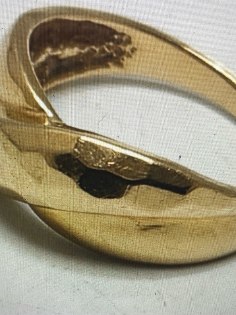 Gold Twisted Link Ring 4.4  grams